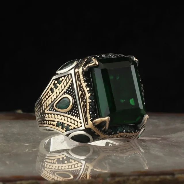 Stone Carved Ring - Mens Anime Jewelry Jewellery