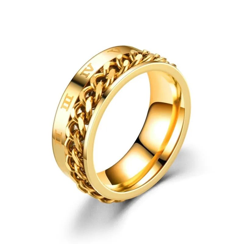Titanium Steel Rotatable Ring - Mens Anime Jewelry Jewellery