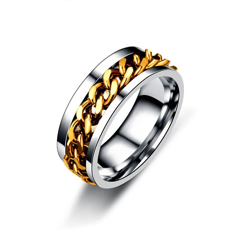 Titanium Steel Rotatable Ring - Mens Anime Jewelry Jewellery