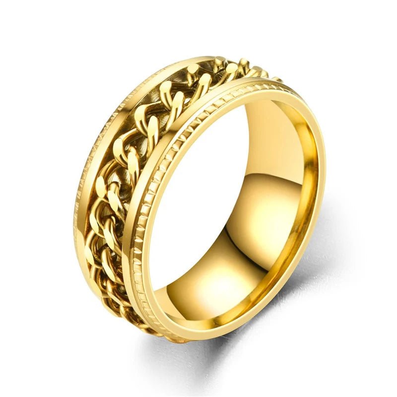 Titanium Steel Rotatable Ring - Mens Anime Jewelry Jewellery
