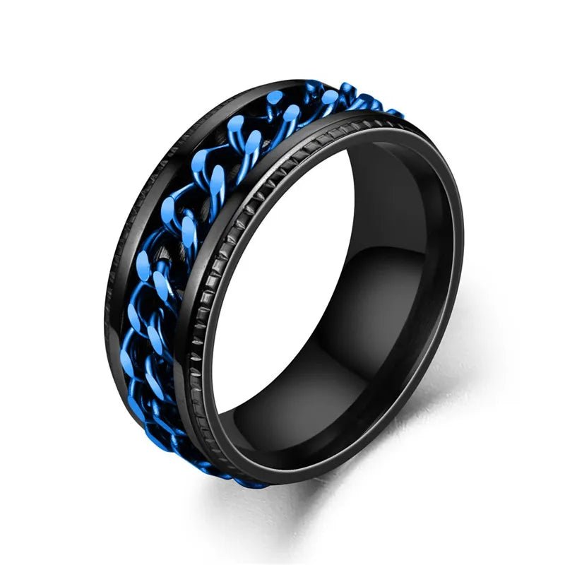 Titanium Steel Rotatable Ring - Mens Anime Jewelry Jewellery