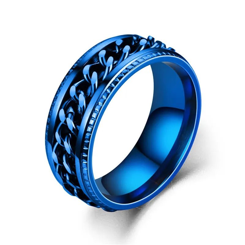 Titanium Steel Rotatable Ring - Mens Anime Jewelry Jewellery