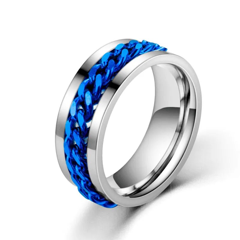 Titanium Steel Rotatable Ring - Mens Anime Jewelry Jewellery