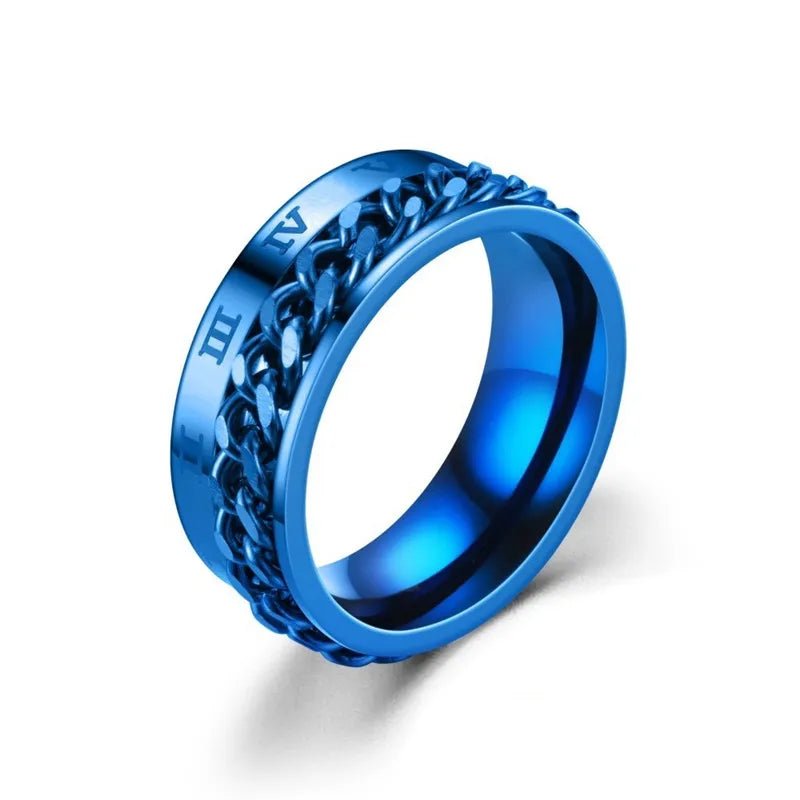 Titanium Steel Rotatable Ring - Mens Anime Jewelry Jewellery