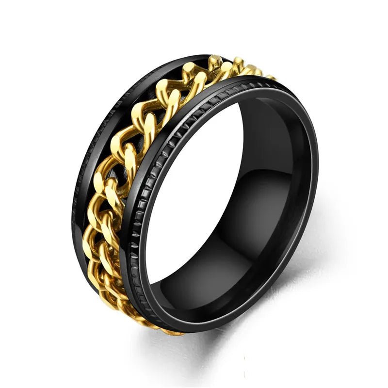Titanium Steel Rotatable Ring - Mens Anime Jewelry Jewellery