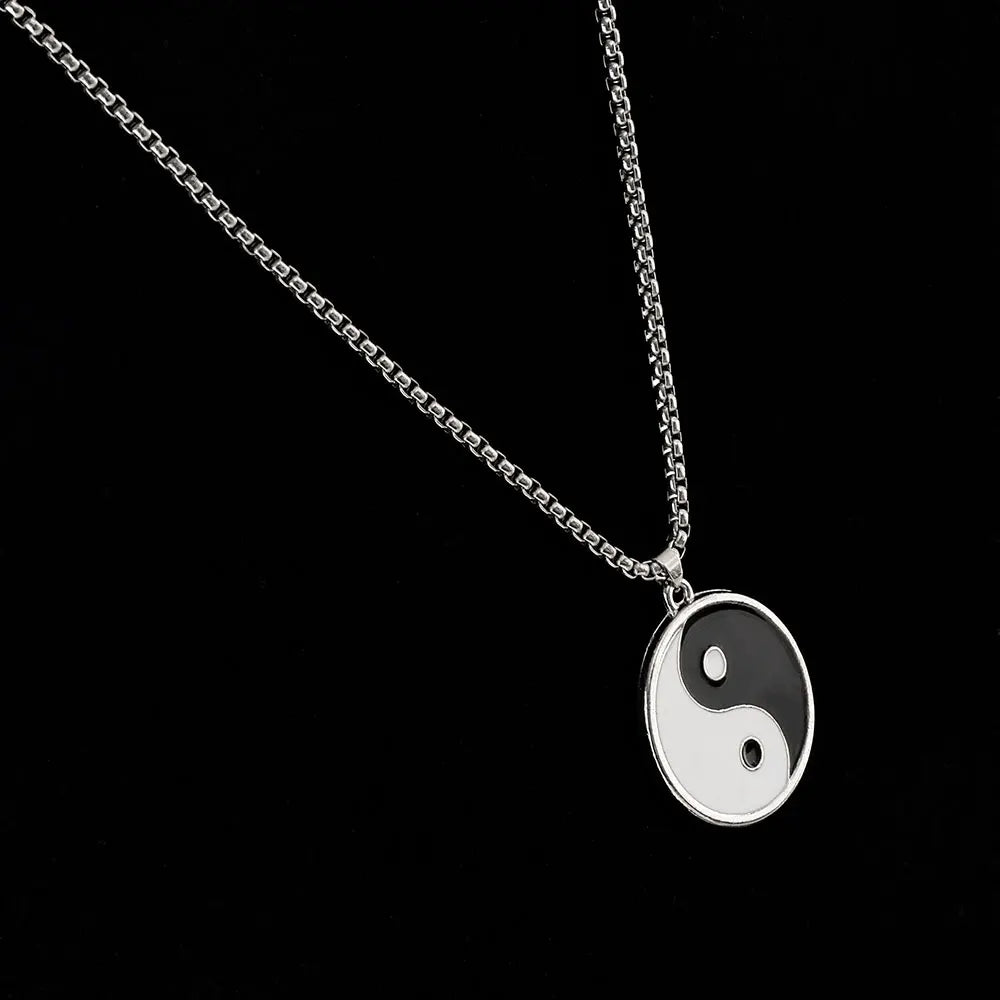 Yin and Yang Necklace - Mens Anime Jewelry Jewellery