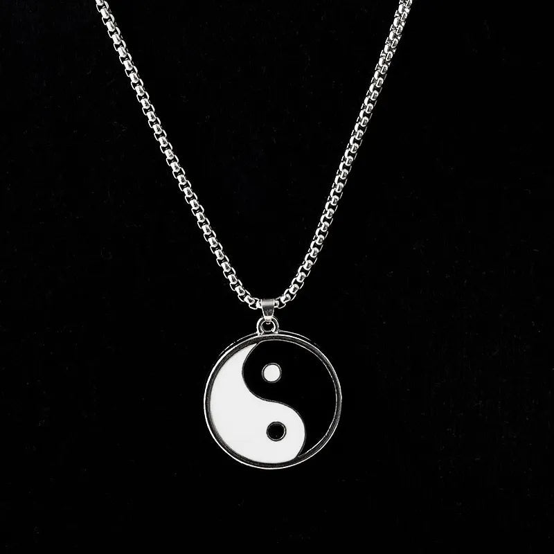 Yin and Yang Necklace - Mens Anime Jewelry Jewellery