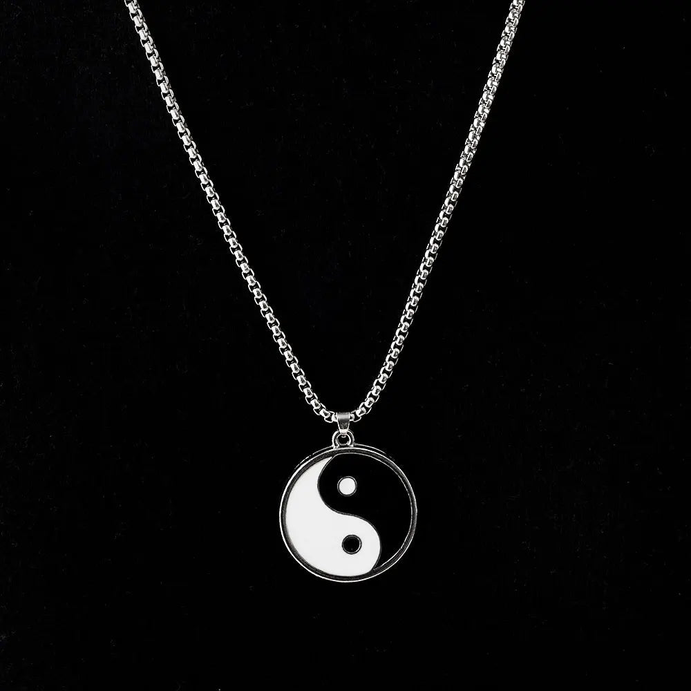 Yin and Yang Necklace - Mens Anime Jewelry Jewellery