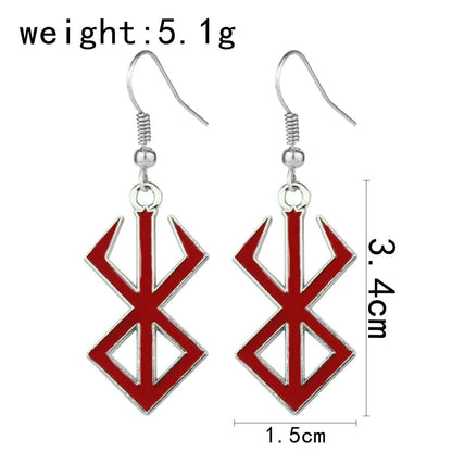 Berserk Brand of Sacrifice Earrings - Berserk Jewels Jewelery Jewellery