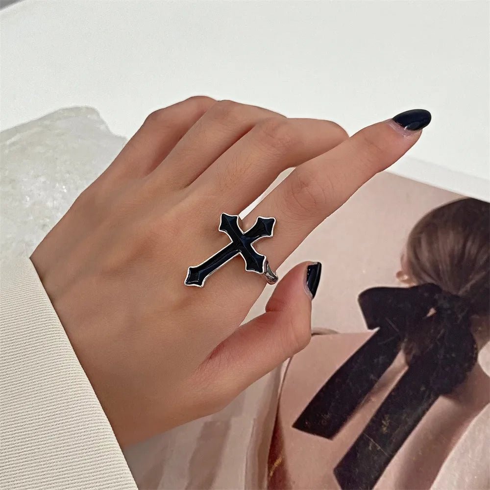 Black Cross Ring - Berserk Jewels Jewelery Jewellery