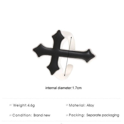 Black Cross Ring - Berserk Jewels Jewelery Jewellery