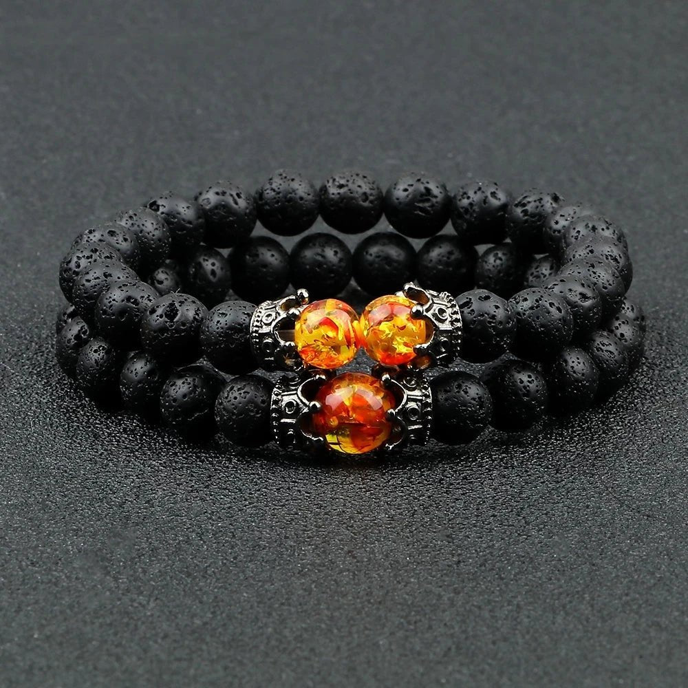 Black Lava Stone Bracelet - Berserk Jewels Jewelery Jewellery