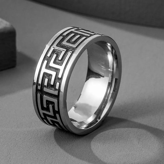 Black Pattern Ring - Berserk Jewels Jewelery Jewellery