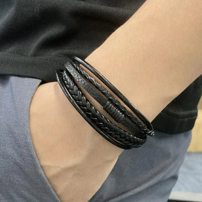 Braided Leather Bracelet - Berserk Jewels Jewelery Jewellery