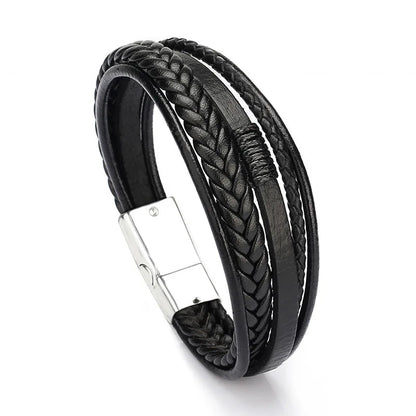 Braided Leather Bracelet - Berserk Jewels Jewelery Jewellery