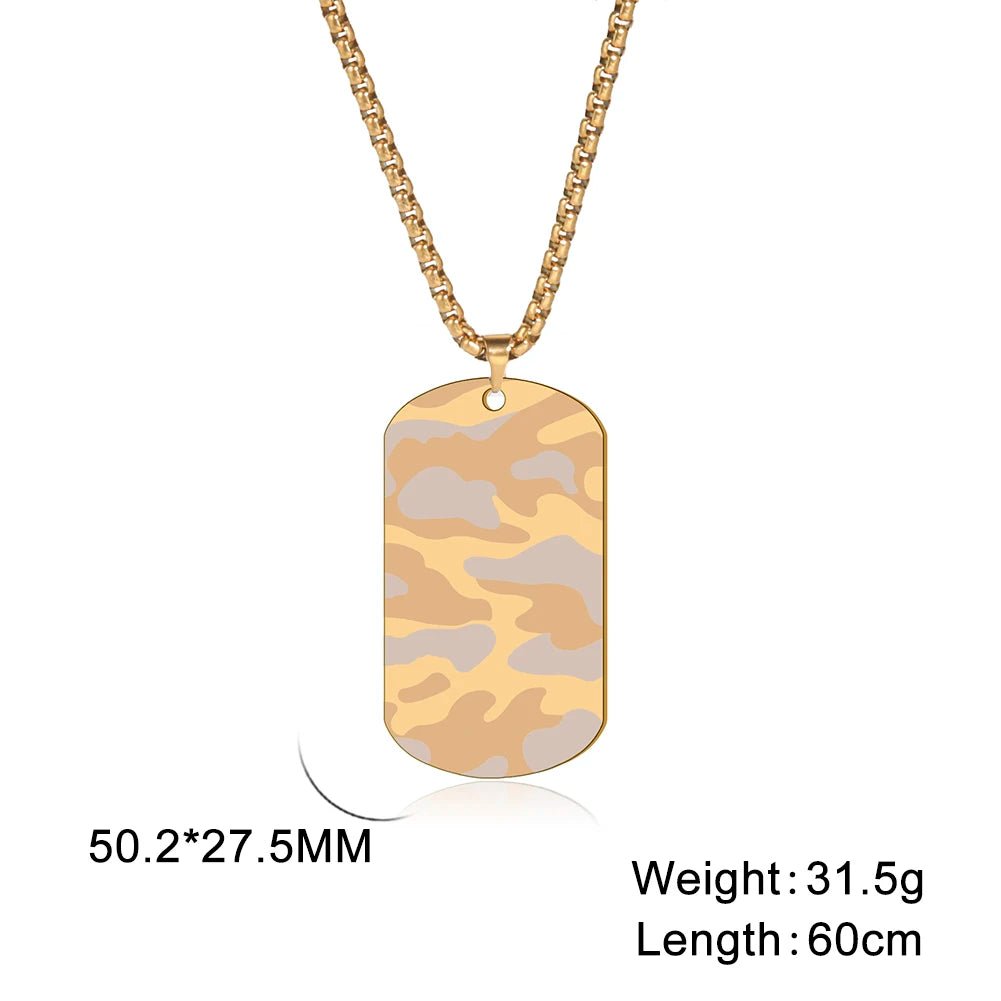 Camouflage Military Dog Tag - Berserk Jewels Jewelery Jewellery