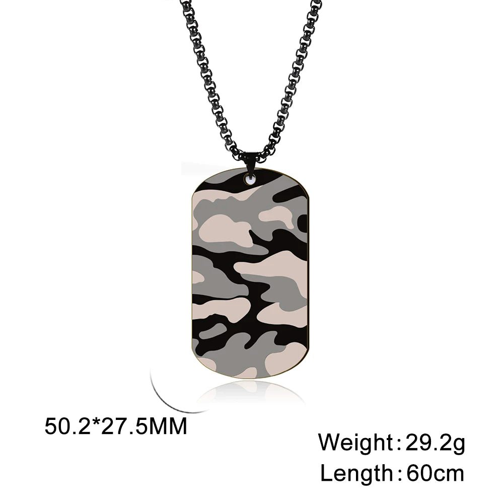 Camouflage Military Dog Tag - Berserk Jewels Jewelery Jewellery