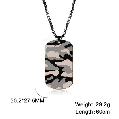 Camouflage Military Dog Tag - Berserk Jewels Jewelery Jewellery