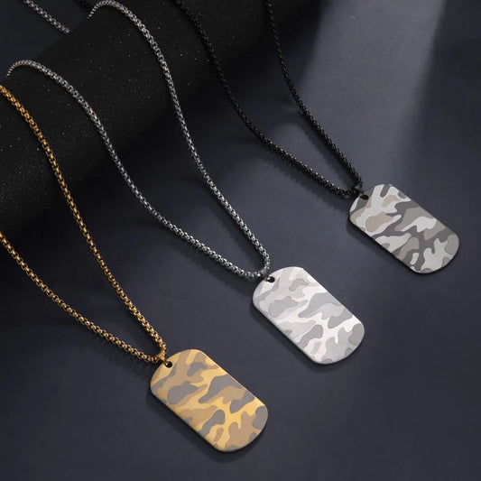 Camouflage Military Dog Tag - Berserk Jewels Jewelery Jewellery