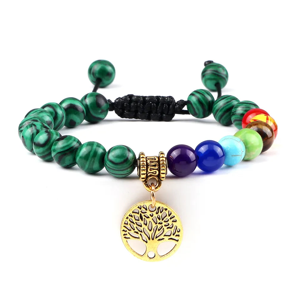 Chakra Life Tree Bracelet - Berserk Jewels Jewelery Jewellery