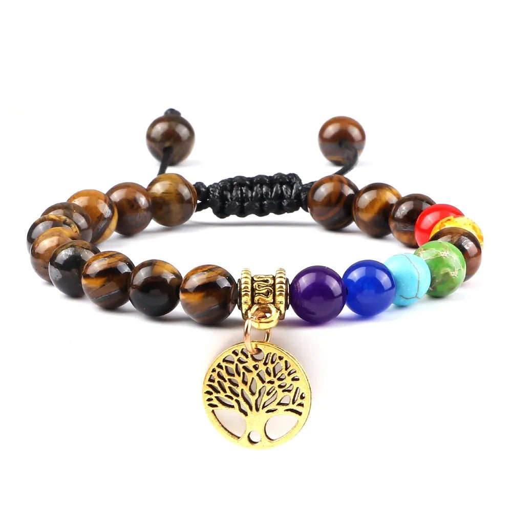 Chakra Life Tree Bracelet - Berserk Jewels Jewelery Jewellery