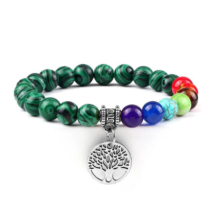 Chakra Life Tree Bracelet - Berserk Jewels Jewelery Jewellery