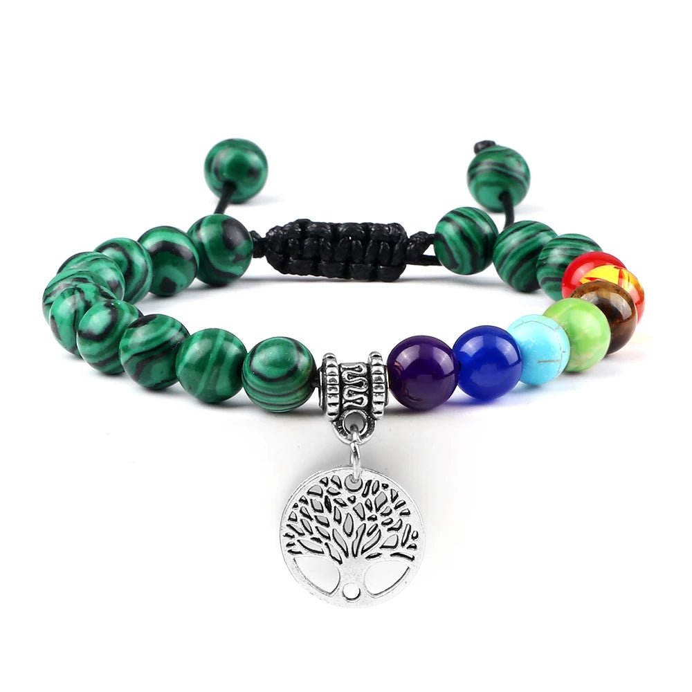 Chakra Life Tree Bracelet - Berserk Jewels Jewelery Jewellery