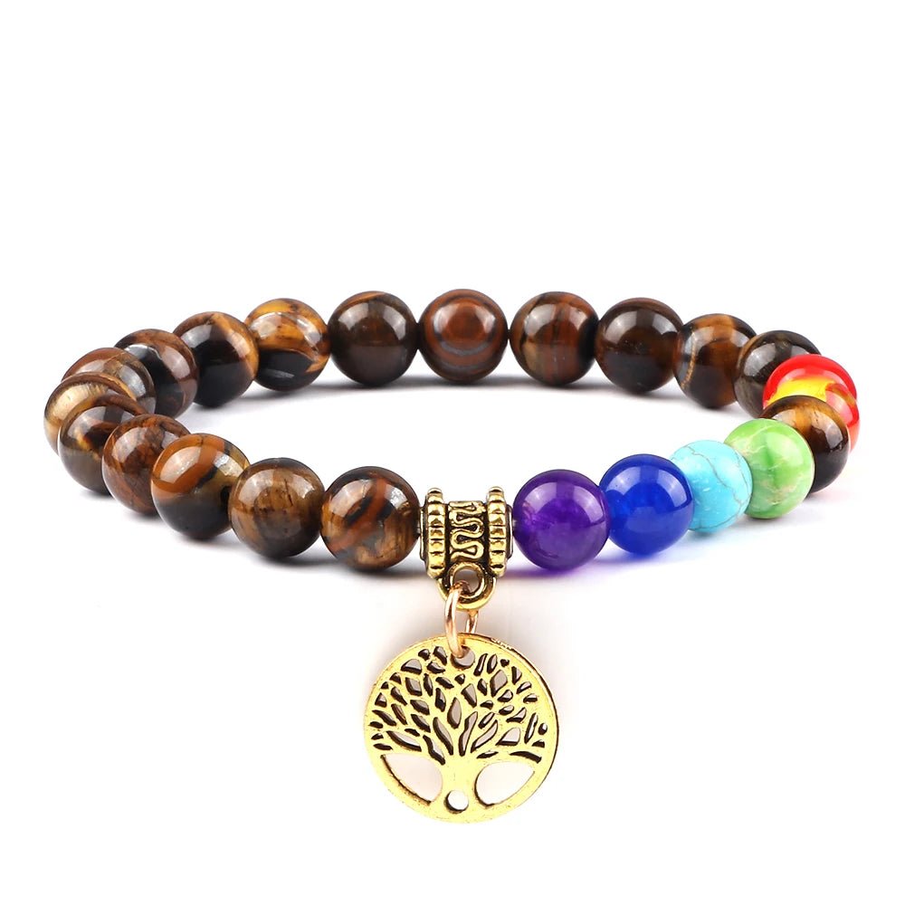 Chakra Life Tree Bracelet - Berserk Jewels Jewelery Jewellery