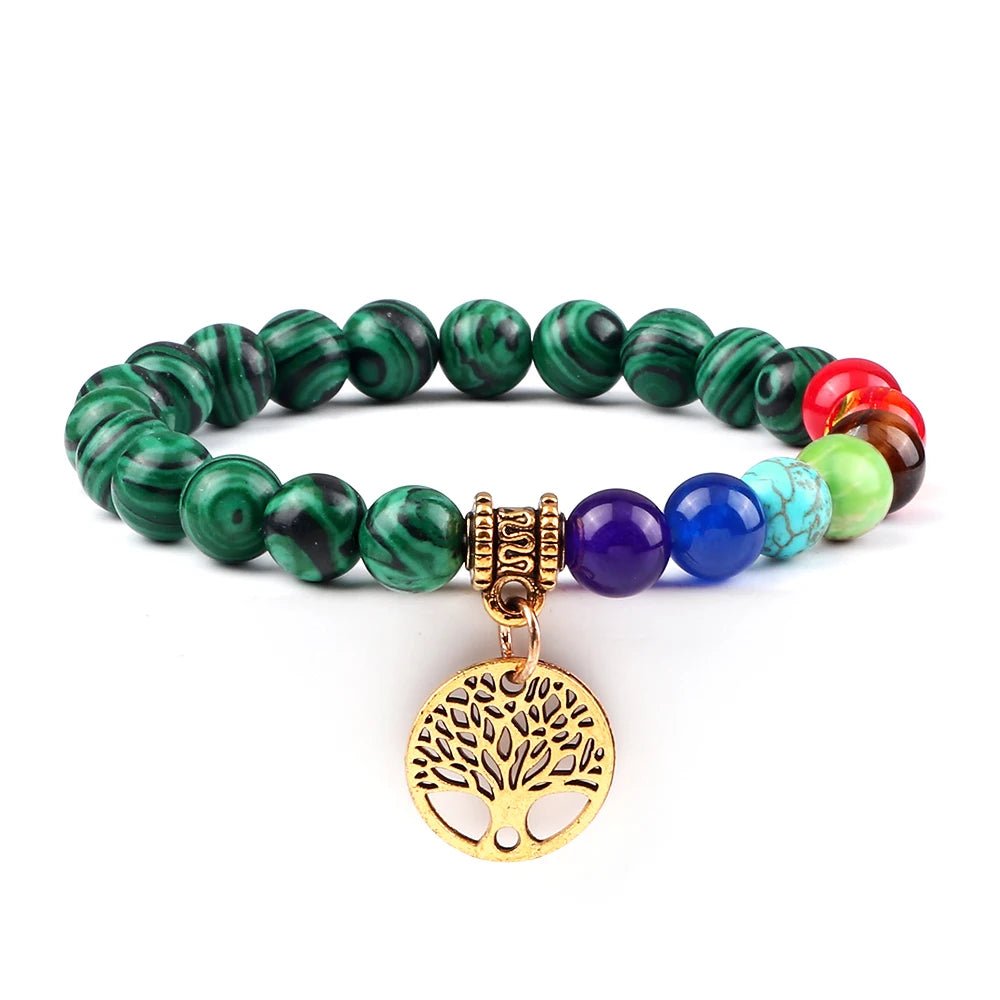 Chakra Life Tree Bracelet - Berserk Jewels Jewelery Jewellery