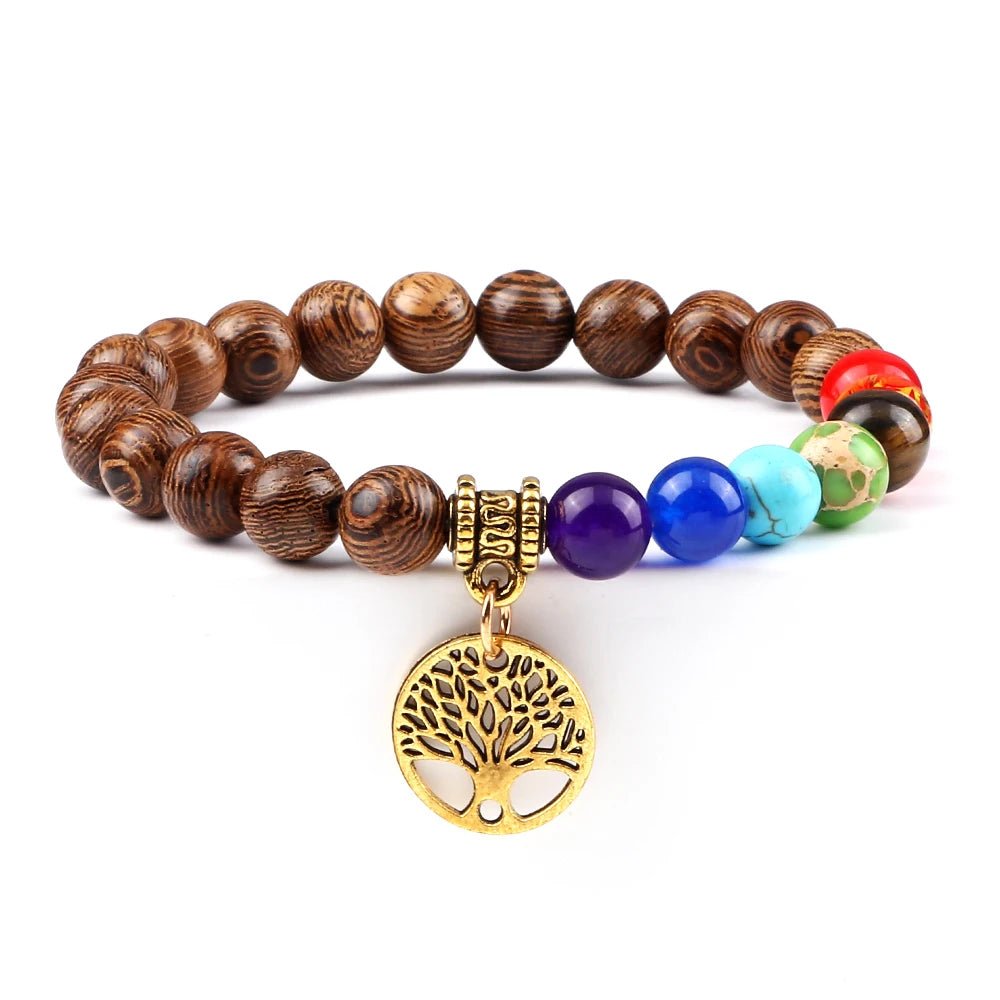 Chakra Life Tree Bracelet - Berserk Jewels Jewelery Jewellery