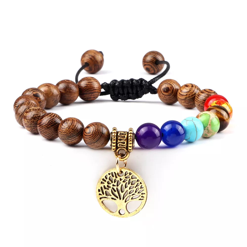 Chakra Life Tree Bracelet - Berserk Jewels Jewelery Jewellery