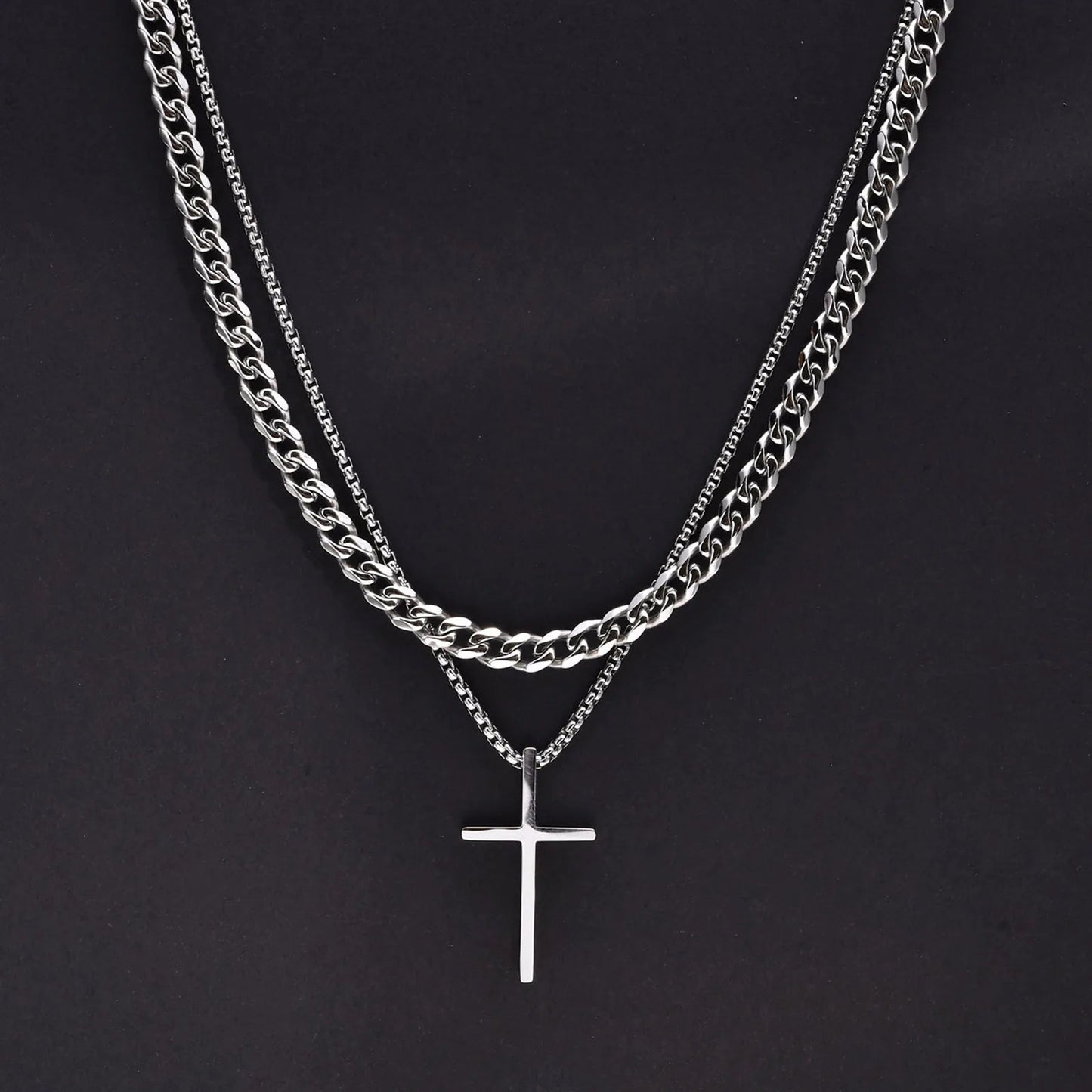 Cross Necklace + Chain Set - Berserk Jewels Jewelery Jewellery