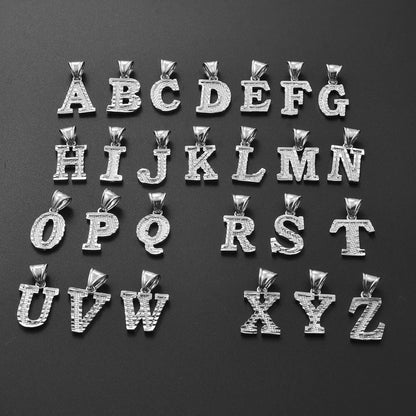 Custom A - Z Letters Pendant Necklace - Mens Anime Jewelry Jewellery