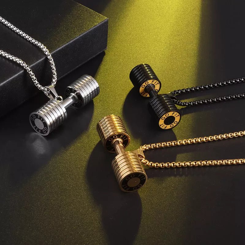 Dumbbell Necklaces - Berserk Jewels Jewelery Jewellery