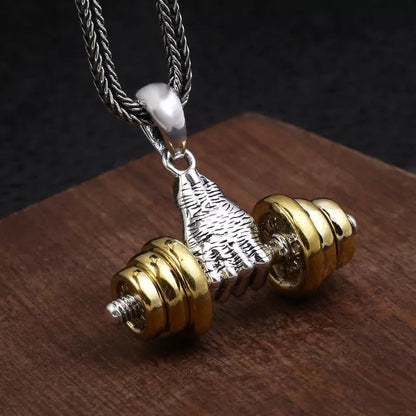 Handheld Dumbbell Necklace - Berserk Jewels Jewelery Jewellery