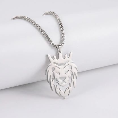 Lion With King Crown Necklace - Berserk Jewels Jewelery Jewellery