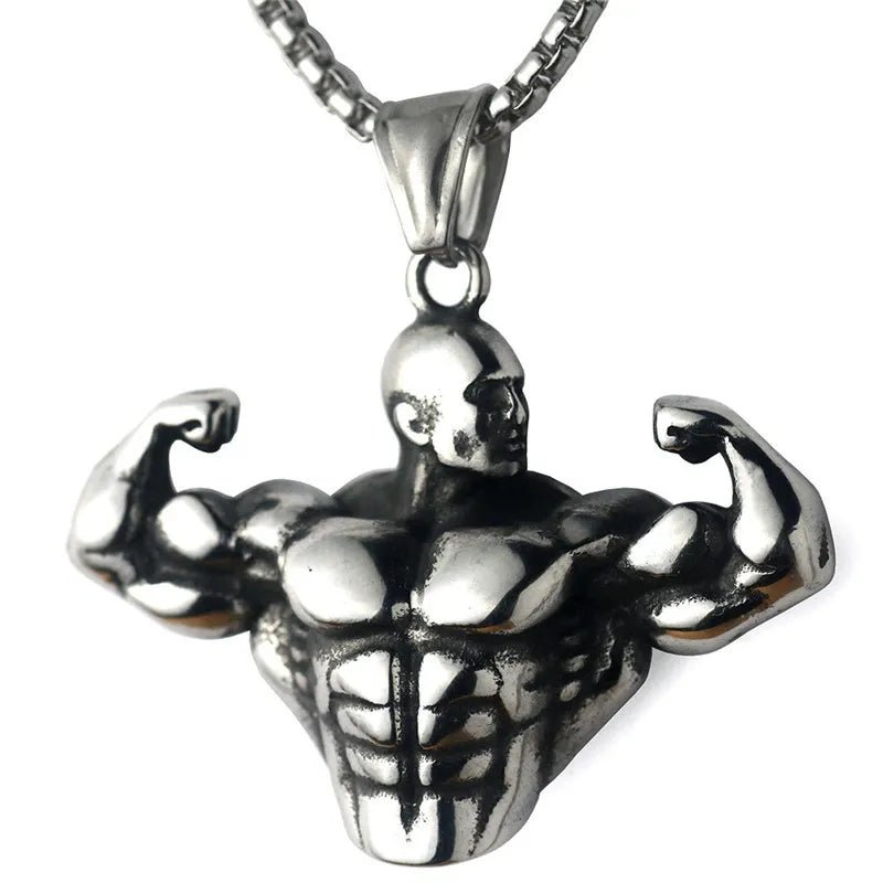 Muscle Flex Gym Necklace - Berserk Jewels Jewelery Jewellery