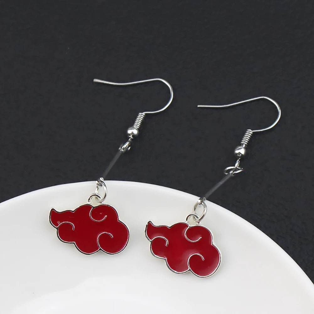 Naruto Akatsuki Cloud Earrings - Berserk Jewels Jewelery Jewellery