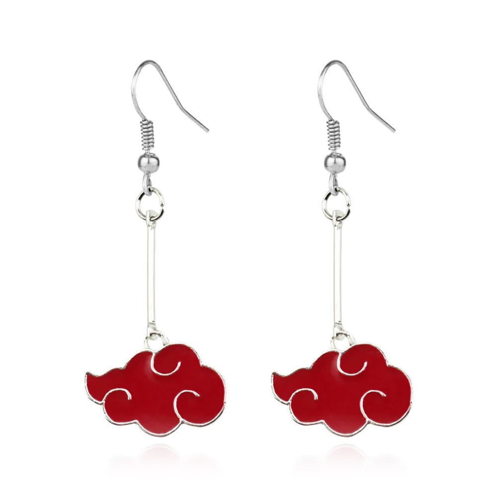 Naruto Akatsuki Cloud Earrings - Berserk Jewels Jewelery Jewellery