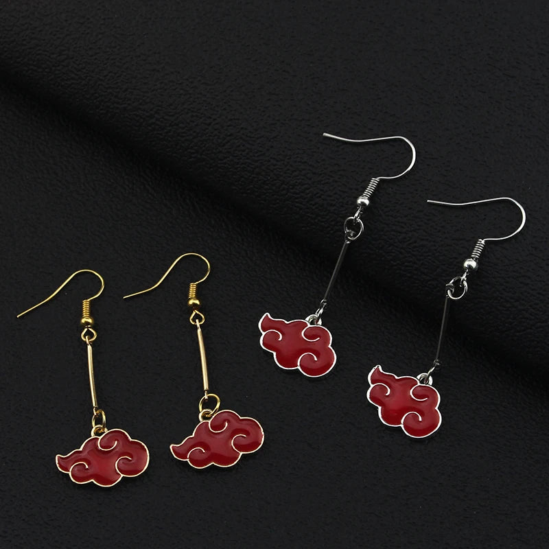 Naruto Akatsuki Cloud Earrings - Berserk Jewels Jewelery Jewellery