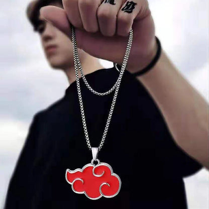 Naruto Akatsuki Red Cloud Necklace - Berserk Jewels Jewelery Jewellery