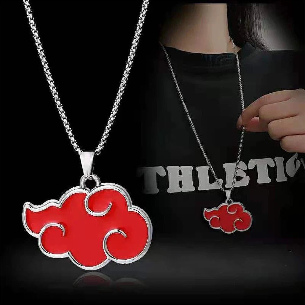 Naruto Akatsuki Red Cloud Necklace - Berserk Jewels Jewelery Jewellery