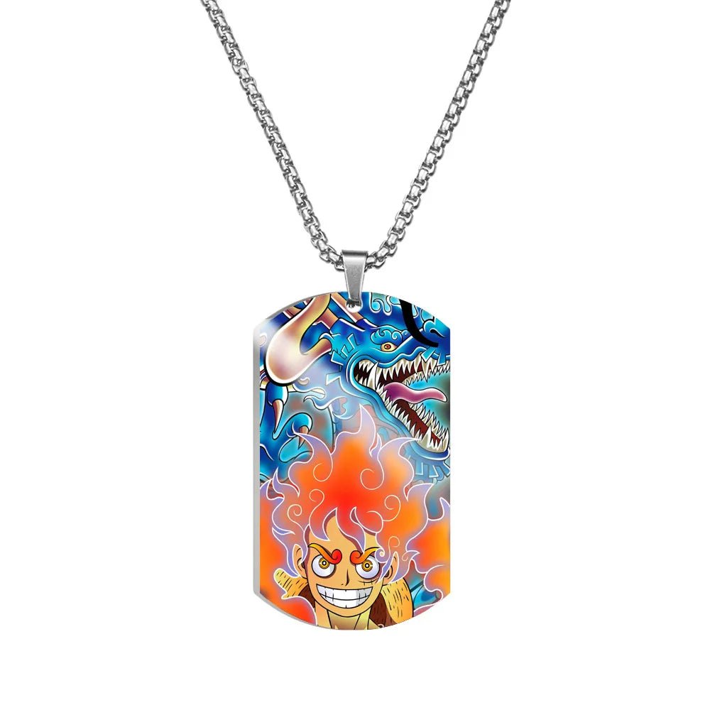 One Piece Dog Tag Necklace - Mens Anime Jewelry Jewellery