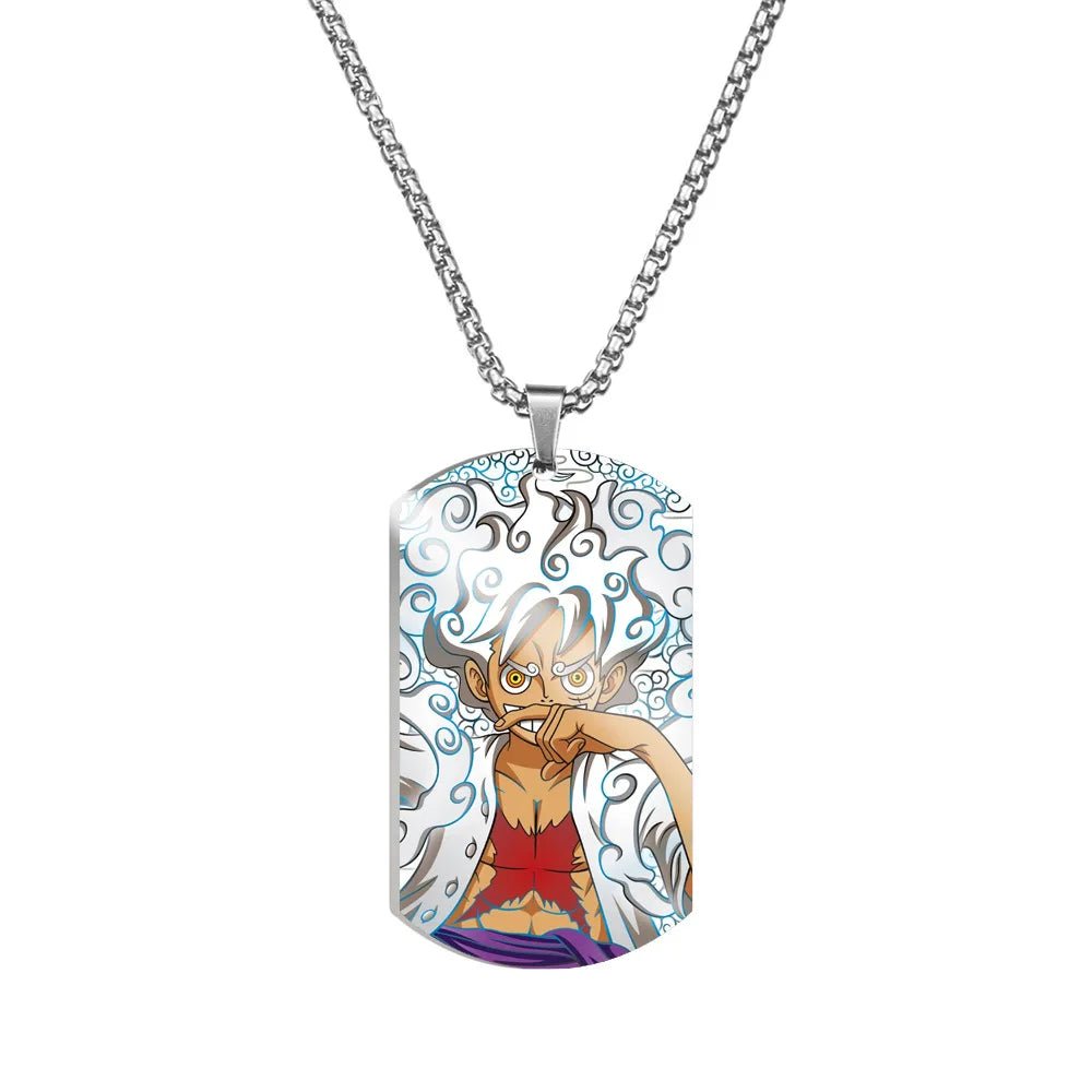 One Piece Dog Tag Necklace - Mens Anime Jewelry Jewellery