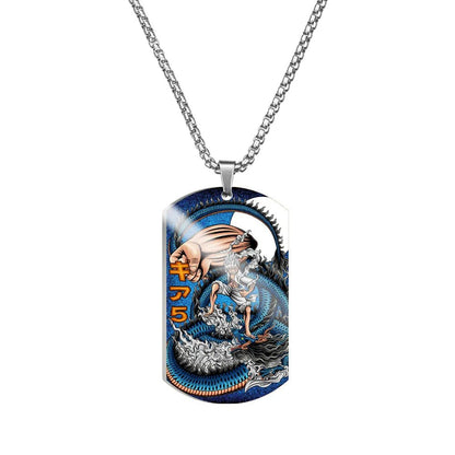 One Piece Dog Tag Necklace - Mens Anime Jewelry Jewellery