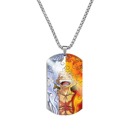 One Piece Dog Tag Necklace - Mens Anime Jewelry Jewellery