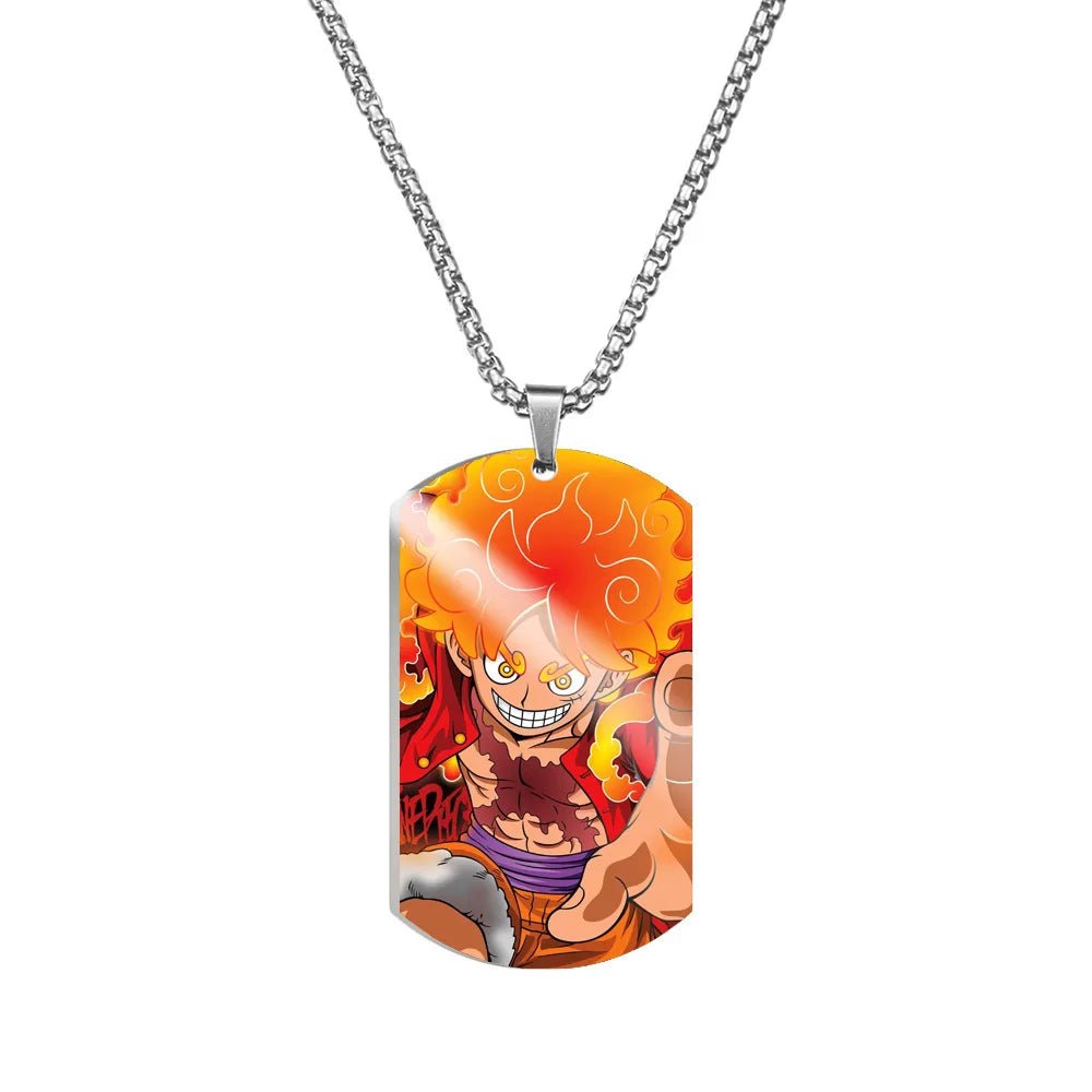 One Piece Dog Tag Necklace - Mens Anime Jewelry Jewellery