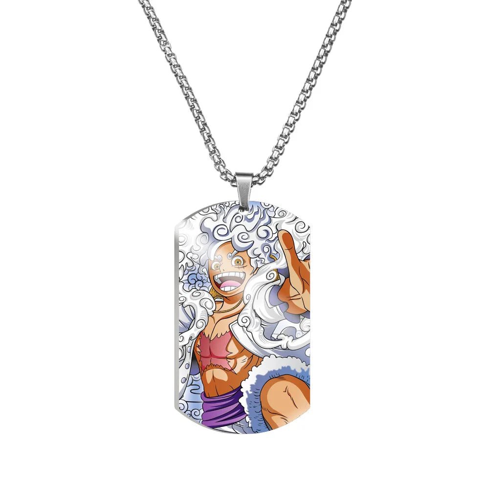 One Piece Dog Tag Necklace - Mens Anime Jewelry Jewellery