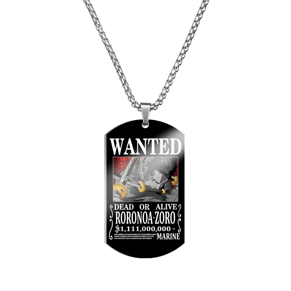 One Piece Wanted Necklace - Berserk Jewels Jewelery Jewellery