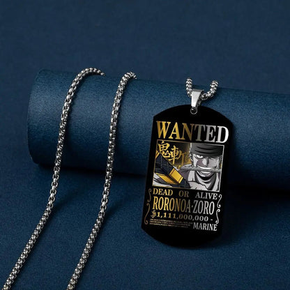 One Piece Wanted Necklace - Berserk Jewels Jewelery Jewellery